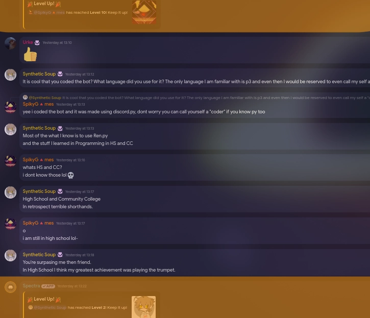 Levelling system showcase