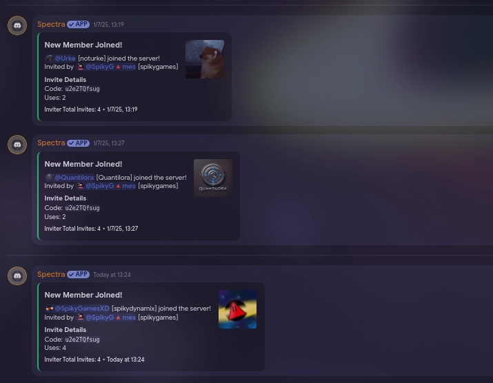 Invite tracker showcase
